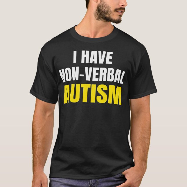 Camiseta EU TENHO Autismo AUTISMO NÃO VERBAL A Segurança (Frente)