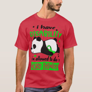 Camiseta Eu Tenho Deficiência Que Eu Sou Autorizado A Fazer