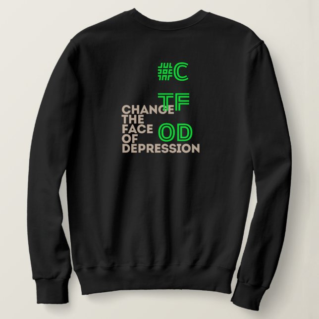 Camiseta Eu tenho depressão _ SP_Neon Verde (Verso do Design)