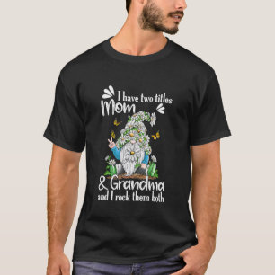 Camiseta Eu Tenho Dois Títulos Mãe E Avó Daisy Butterflie