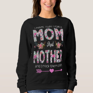 Camiseta Eu Tenho Dois Títulos Mãe E Mãe Da Mãe Floral