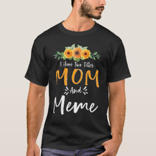 Camiseta Eu Tenho Dois Títulos Mãe E Memória Vovó Floral Mo