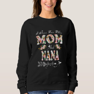 Camiseta Eu tenho dois títulos: Mãe e Nana Flores da Mãe