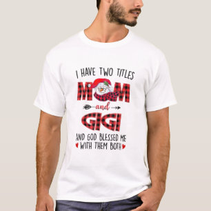 Camiseta Eu Tenho Dois Títulos Mãe Gigante Deus Me Abenç