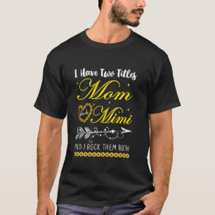 Camiseta Eu Tenho Dois Títulos Mamãe E Mimi E Eu Balanço El