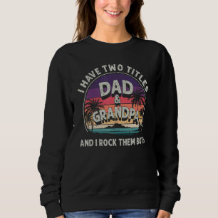 Camiseta Eu Tenho Dois Títulos Pai E Vovô Men Vintage Deco