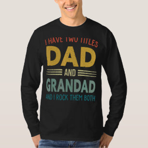 Camiseta Eu Tenho Dois Títulos Pais E Avós Pais Vintage