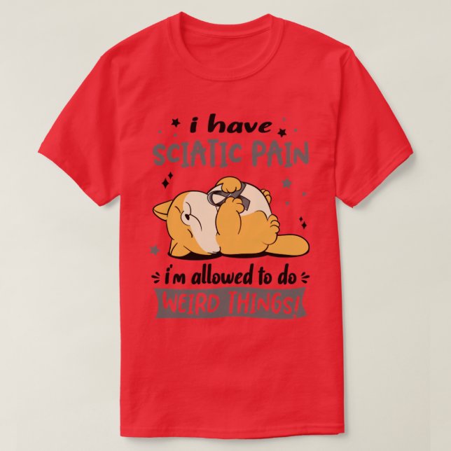 Camiseta Eu tenho dor científica, eu posso fazer coisas est (Frente do Design)