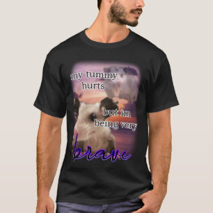 Camiseta eu tenho dor de barriga mas estou sendo um possum