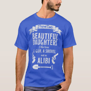 Camiseta Eu Tenho Duas Lindas Filhas Galinhas Aroma De Arma