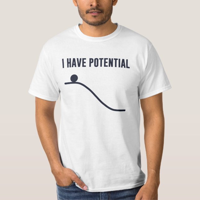Camiseta Eu Tenho Energia Potencial (Frente)