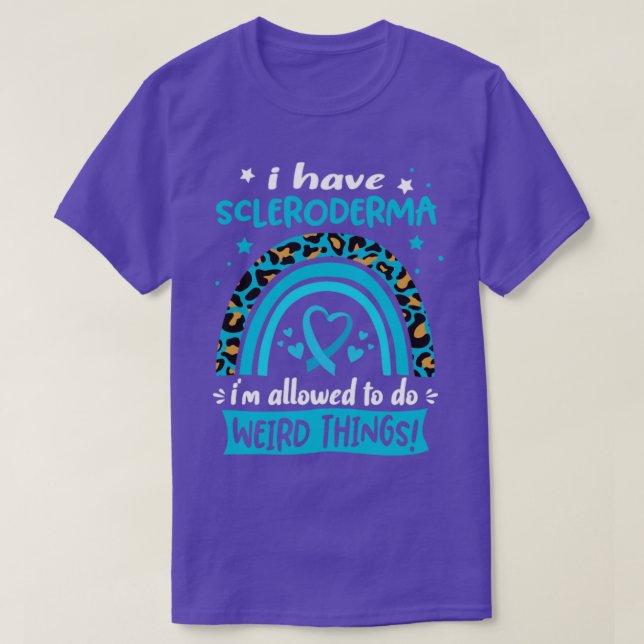 Camiseta Eu tenho escleroderma, eu posso fazer coisas estra (Frente do Design)