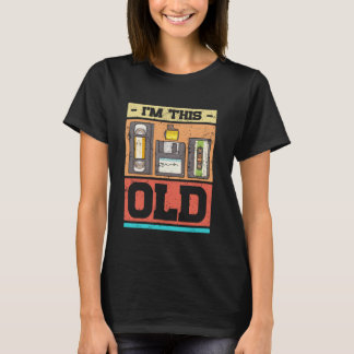 Camiseta Eu Tenho Essa Idade Engraçado Retro VHS Fita Casse
