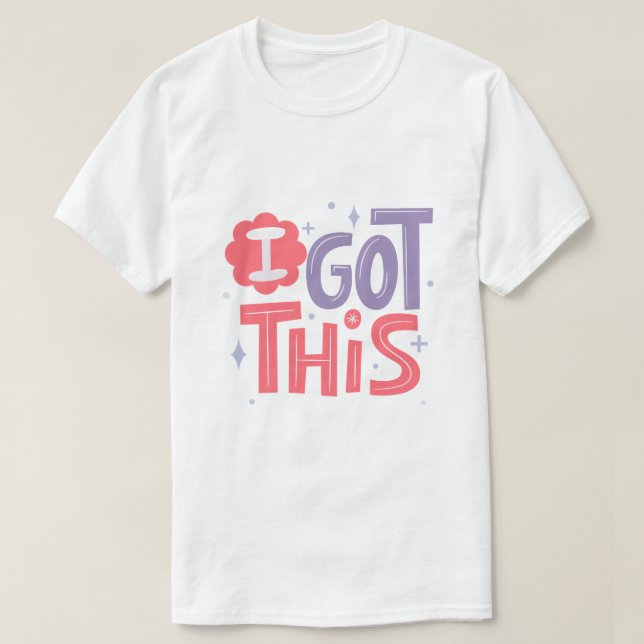 Camiseta Eu Tenho Essa Tipografia de Confiança Motivacional (Frente do Design)