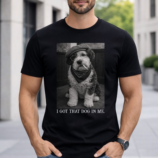 Camiseta Eu Tenho Esse Cachorro Em Mim Foto Engraçada de Sh (Criador carregado)