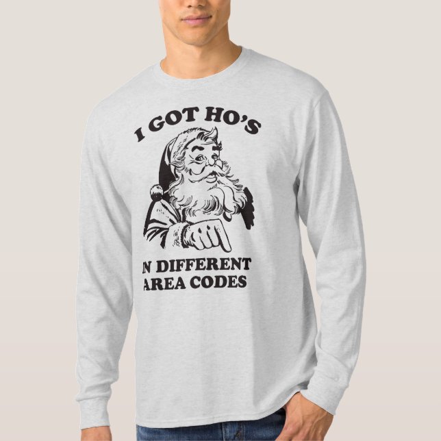 Camiseta Eu Tenho Garotas Em Diferentes Códigos de Área Nat (Frente)