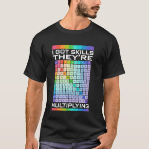 Camiseta Eu Tenho Habilidades Estão se Multiplicando, Matem
