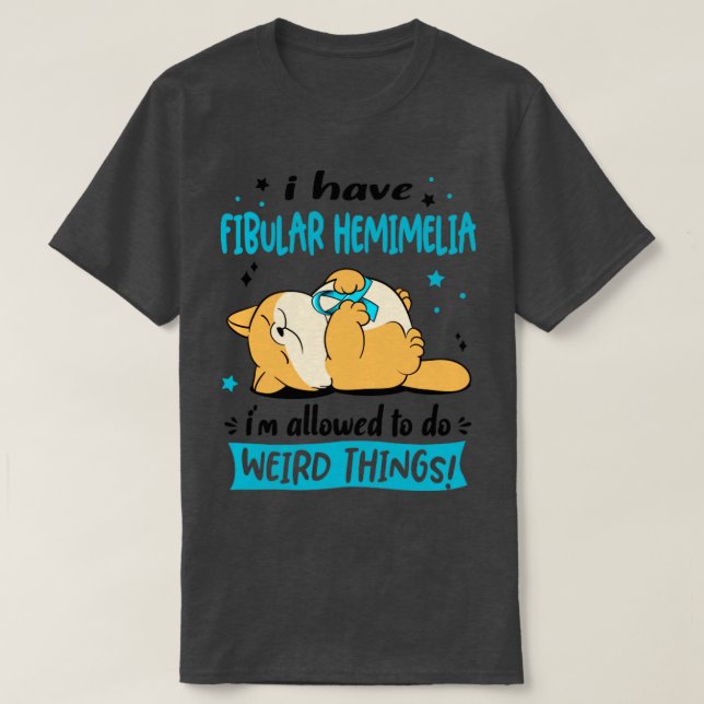Camiseta Eu tenho Hemimelia Fibular eu posso fazer o estran (Frente do Design)