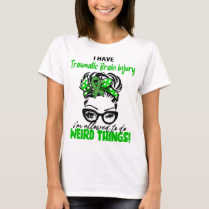 Camiseta Eu Tenho Lesão Cerebral Traumática Estou Permitido