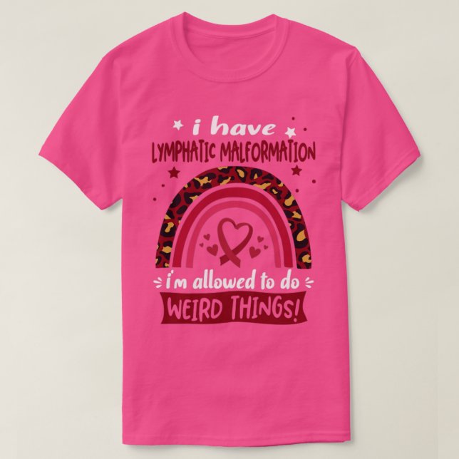 Camiseta Eu tenho malformação linfática eu posso fazer W (Frente do Design)
