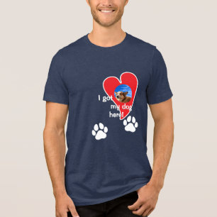 Camiseta Eu tenho meu cachorro aqui! Personalizar Foto - Es