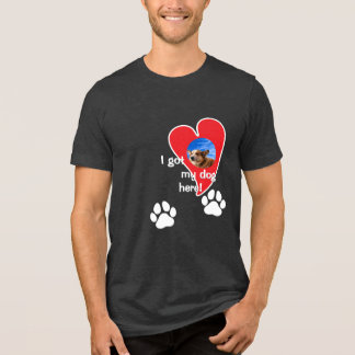 Camiseta Eu tenho meu cachorro aqui! Personalizar Foto - Es