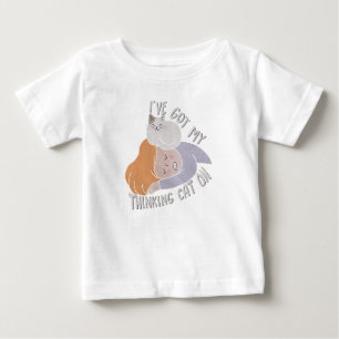 Camiseta Eu Tenho Meu Gato Pensativo