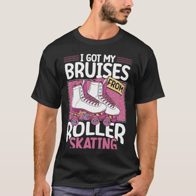 Camiseta Eu Tenho Meus Brutos Do Roller Skling Backprint Ro (Frente)