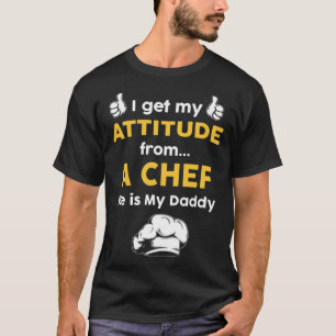 Camiseta Eu tenho minha atitude de um churrasco de chef par