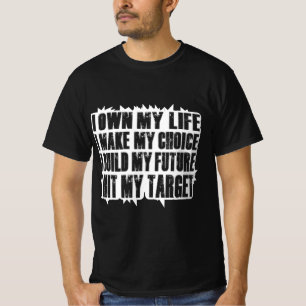 Camiseta Eu Tenho Minha Vida Eu Faço Minha Escolha Eu Const