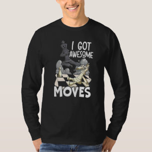 Camiseta Eu Tenho Movimentos Incríveis Xeque-Mate Jogadora 