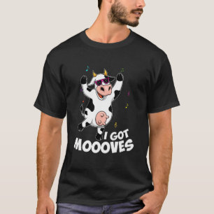 Camiseta Eu Tenho Movimentos Vaca Cantando E Dançando