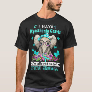 Camiseta Eu tenho Myasenia Gravis Consciência
