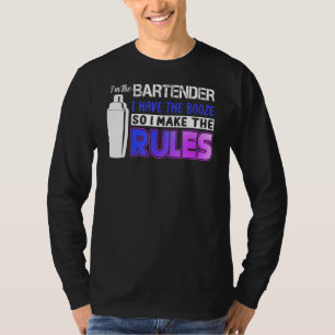 Camiseta Eu Tenho O Booze Eu Faço As Regras O Mixologista B