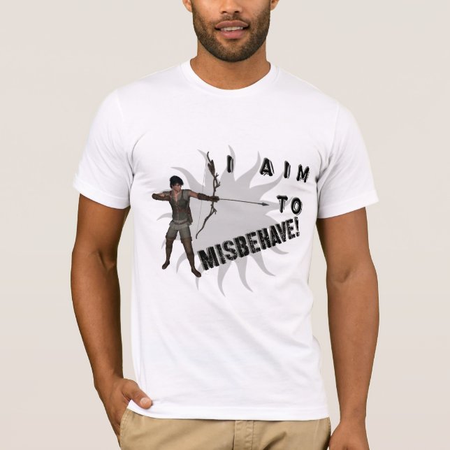 Camiseta Eu tenho o objetivo de me comportar mal! (Frente)