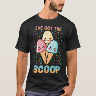 Camiseta Eu Tenho O Sorvete De Revelação De Sexo De Colher.