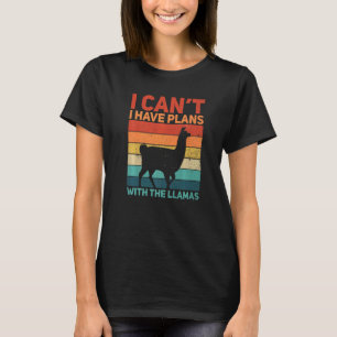 Camiseta Eu Tenho Planos Com A Cotação Llamas Para