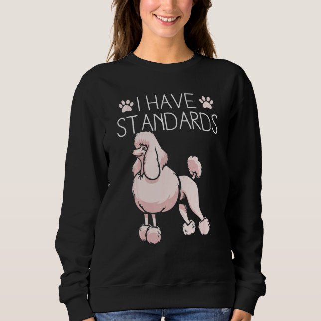 Camiseta Eu Tenho Poodle De Padrões (Frente)