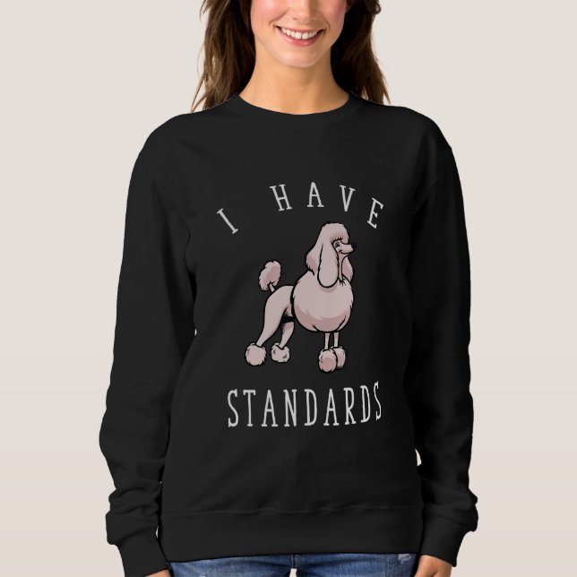 Camiseta Eu Tenho Poodle De Padrões (Frente)