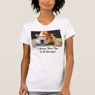 Camiseta Eu tenho sempre o tempo para ser buldogue inglês
