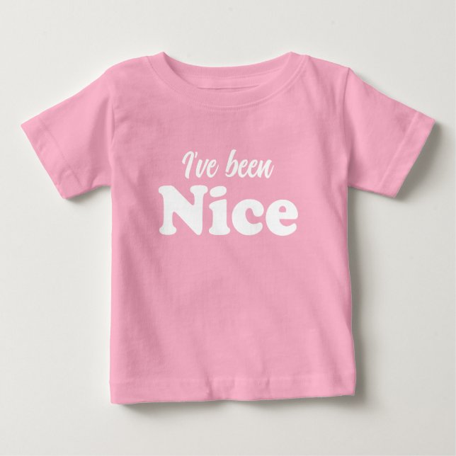 Camiseta Eu tenho sido um bom Natal engraçado (Frente)