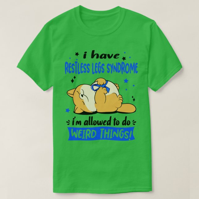 Camiseta Eu tenho Síndrome das Pernas Inquietas Eu posso fa (Frente do Design)