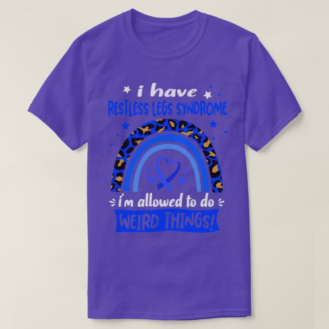 Camiseta Eu tenho Síndrome das Pernas Inquietas Eu posso fa (Frente do Design)