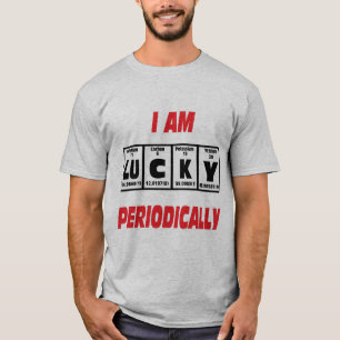 Camiseta Eu tenho sorte periodicamente