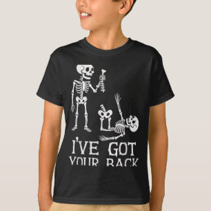 Camiseta Eu Tenho Suas Costas Esqueleto Engraçado Pun