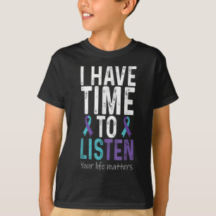 Camiseta Eu Tenho Tempo Para Ouvir - Conscientização sobre 