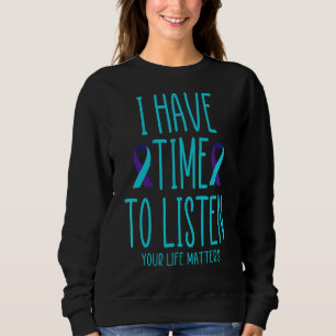 Camiseta Eu Tenho Tempo Para Ouvir Suicídio Sensibilização