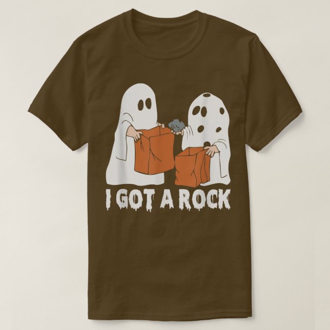Camiseta Eu Tenho Um Fantasma Feliz Halloween Costu (Frente do Design)