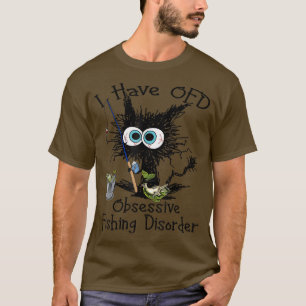 Camiseta Eu Tenho Um Gato Engraçado Com Perturbação De Pesc