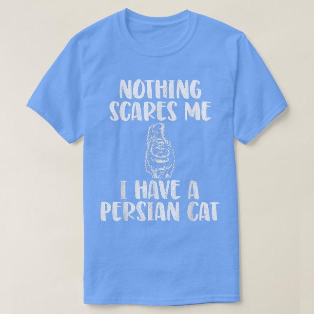 Camiseta Eu tenho um gato persa (Frente do Design)